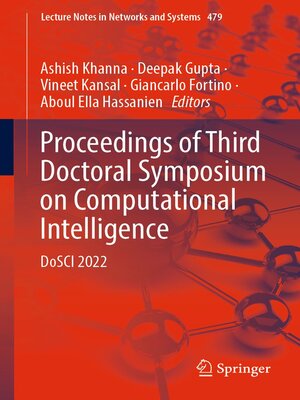 cover image of Proceedings of Third Doctoral Symposium on Computational Intelligence